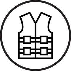 Life Vest Icon Style