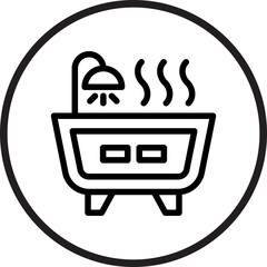 Hot Tub Icon Style