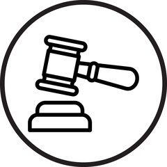 Gavel Icon Style