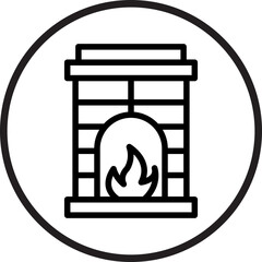 Fireplace Icon Style