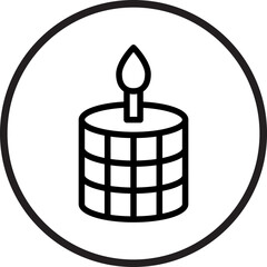 Scented Candle Icon Style