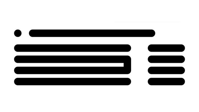 keyboard computer glyph icon animation