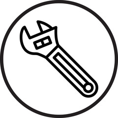 Obraz premium Wrench Icon Style