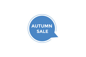 Autumn sale button web banner template Vector Illustration
