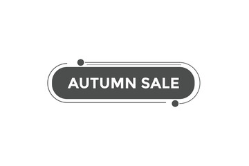 Autumn sale button web banner template Vector Illustration

