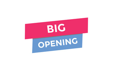 Big opening button web banner template Vector Illustration
