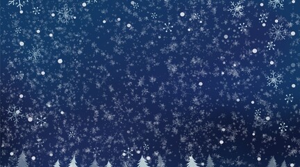 falling snow, snowflakes, Winter and new year holidays