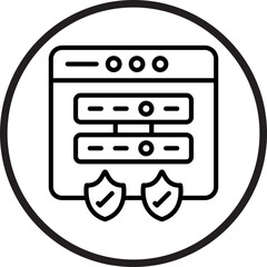 Data Protection Icon Style © designing ocean