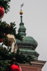 Christmas tree in Warsaw city center