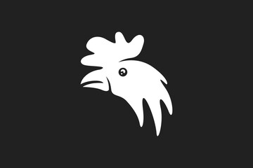 Illustration vector graphic of rooster head 