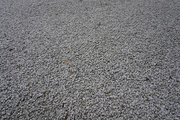 [Japan] Close-up of gray fine gravel in Hokoku-ji Temple (Kamakura city, Kanagawa)