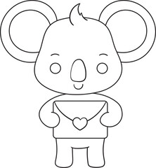 cute san valentine character