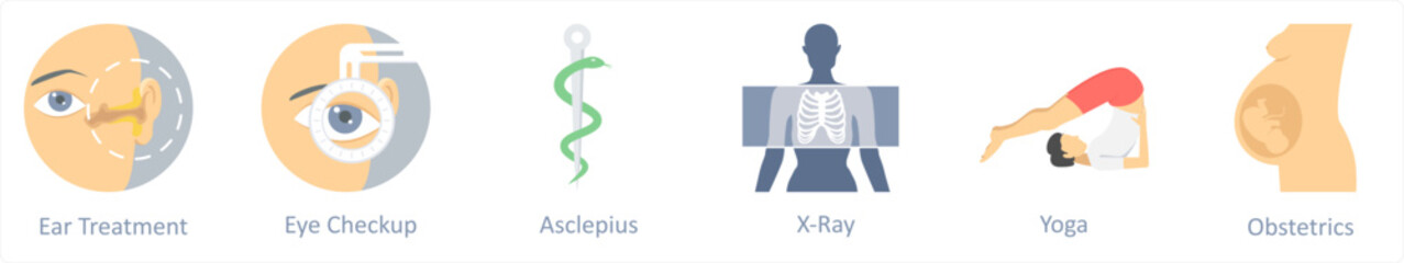 ear treatment, eye checkup, asclepius