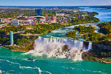 Niagara American Falls from Canada side looking at America