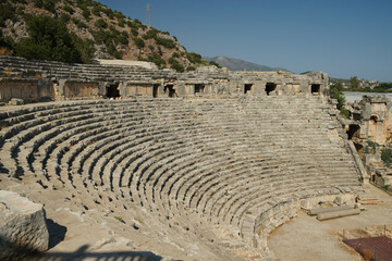 Theatre of Myra Ancient City in Demre, Antalya, Turkiye