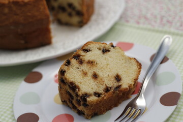 Bolo de Creme com Chocolate