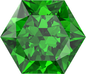 Green emerald gemstone, emerald jewel. emerald isolated easy to use