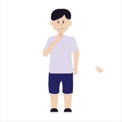 Cute Boy Vector Illustration