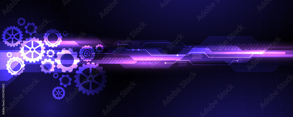 Poster abstract background image of network technology and concept communication speed mechanism