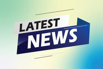 Latest news word concept vector illustration with blue lines modern futuristic 3d style for landing page template ui web mobile app poster banner flyer background gift card coupon label wallpaper