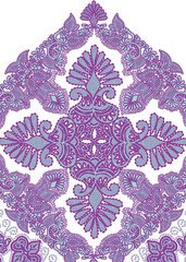 Abstract design print on plain ground