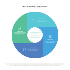 Vector modern shapes options infographic elements for business with icons template design