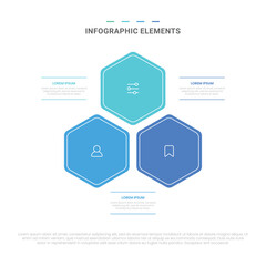 Vector modern shapes options infographic elements for business with icons template design