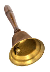 Obraz na płótnie Canvas Golden handbell isolated