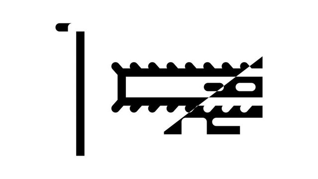ssd computer disk glyph icon animation