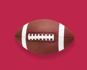 Classic leather american Football ball