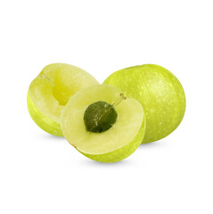 Indian gooseberry isolated on transparent background (.PNG)