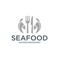Seafood logo design restaurant fresh crab and shrimp logo for label product and seafood shop 