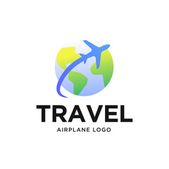 Air Plan Travel logo design elemen