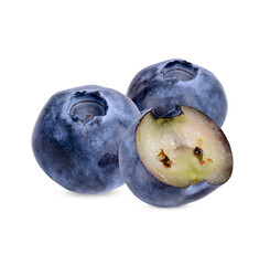 Obraz premium Fresh blueberry isolated on white background