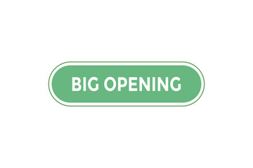 Big opening button web banner template Vector Illustration
