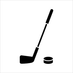 hockey icon illustration isolated vector sign symbol on white background. EPS 10
