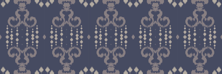 Fototapeta na wymiar Ikat seamless pattern tribal color Geometric Traditional ethnic oriental design for the background. Folk embroidery, Indian, Scandinavian, Gypsy, Mexican, African rug, wallpaper.