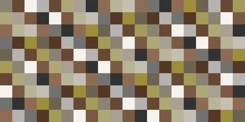 Multicolored pixel pattern. Vector decor and print, stylish design of seamless surfaces.