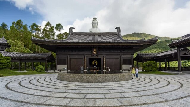 TsZ Shan Monastery in hong kong.Timelapse