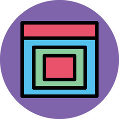 Square Shape Vector Icon
