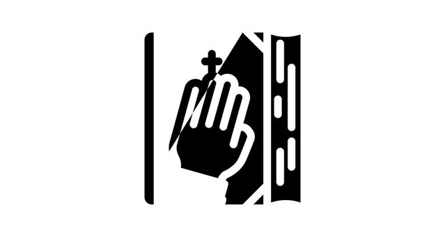 honesty business ethics glyph icon animation