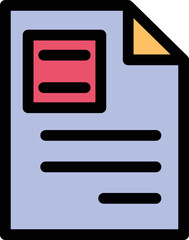 Content File Vector Icon
