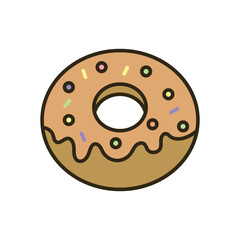Doughnut icon vector design templates