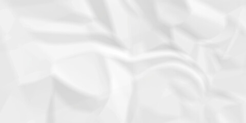 Obraz premium White paper crumpled texture. white fabric textured crumpled white paper background. panorama white paper texture background, crumpled pattern texture backgrund.
