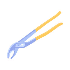 Isometric Plumbers Pliers Composition