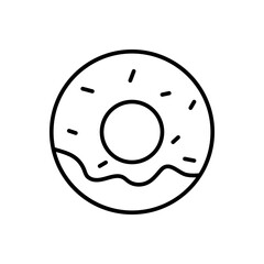Doughnut icon vector design templates