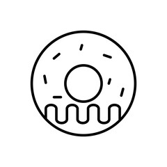 Doughnut icon vector design templates