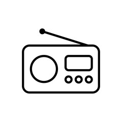 Radio icon vector design templates