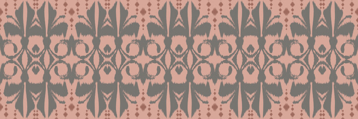 Ethnic ikat design batik textile seamless pattern digital vector design for Print saree Kurti Borneo Fabric border brush symbols swatches stylish