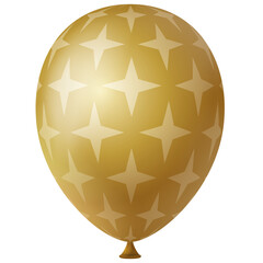 white gold 3d helium air balloon